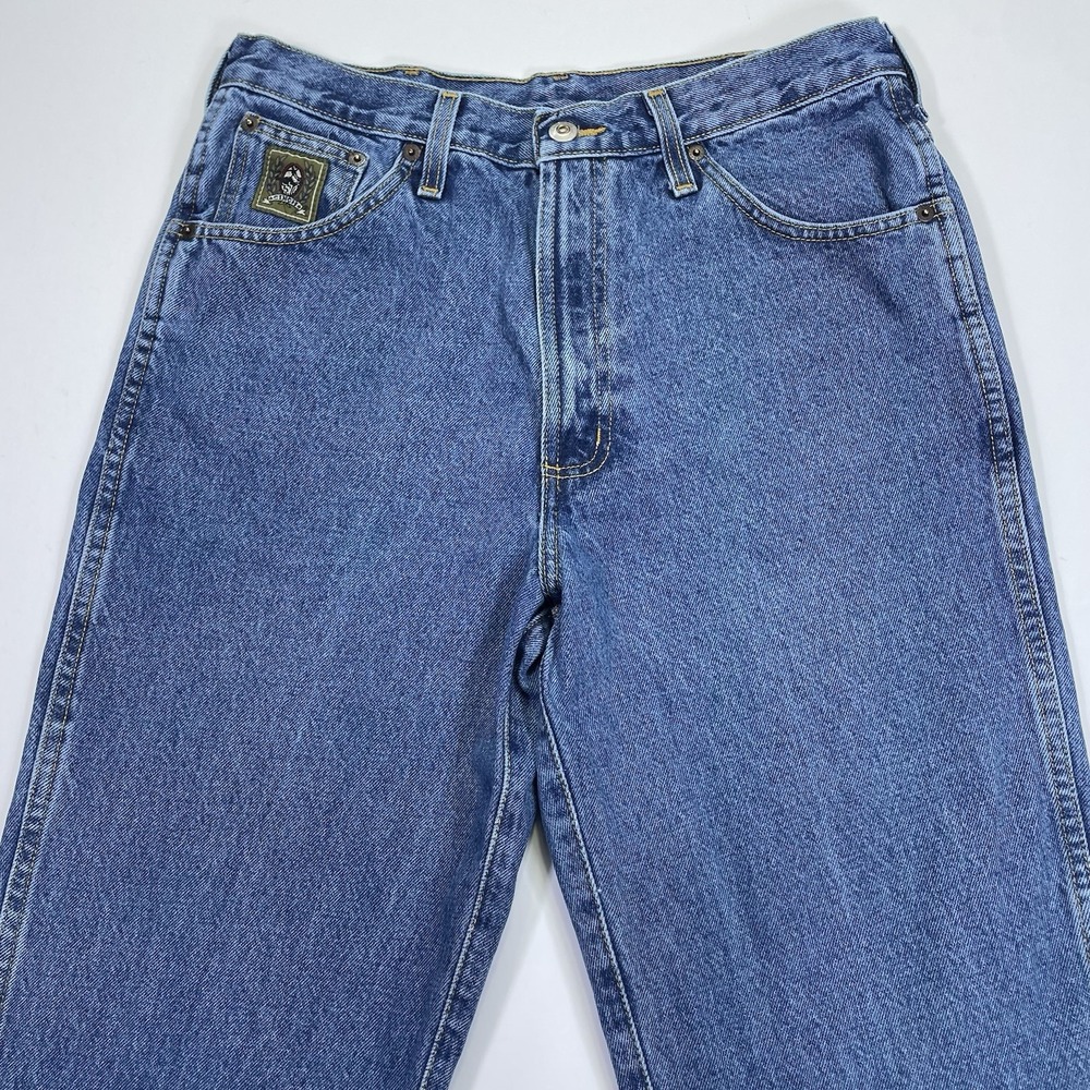 Cinch Jeans Mens 32x32 Green Label Western Straight Leg Medium Wash 100% Cotton